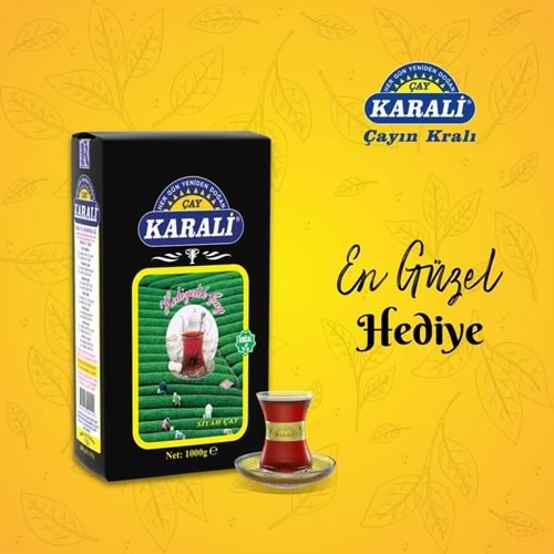 KARALİ HEDİYELİK SİYAH ÇAY 1000 GR