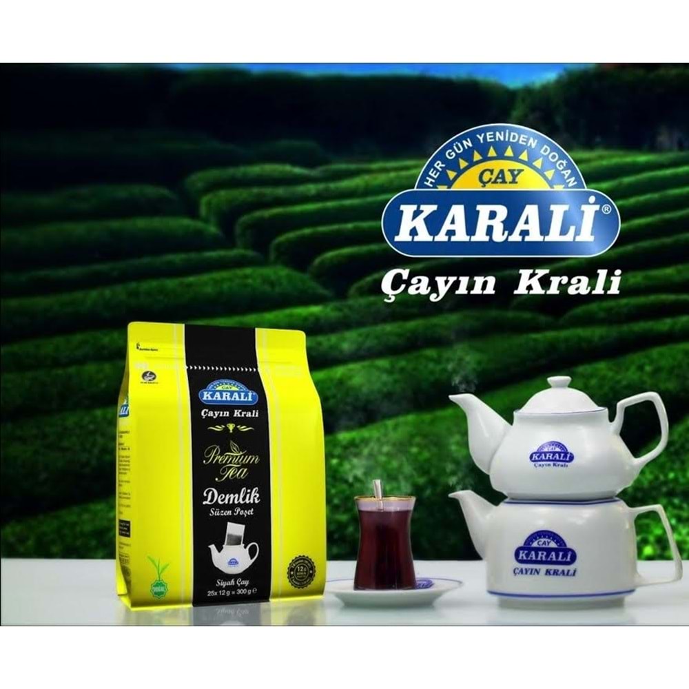 KARALİ PREMİUM DEMLİK POŞET 25*12 300 GR