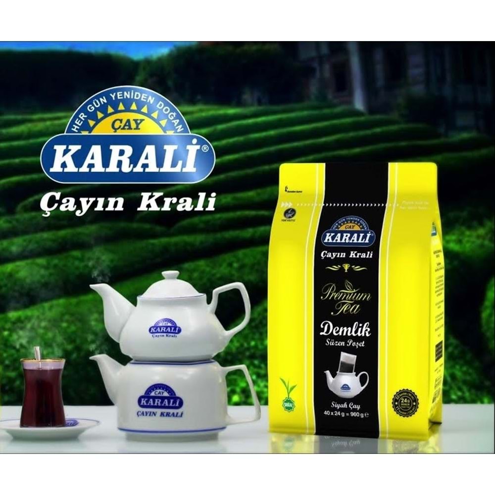 KARALİ PREMİUM DEMLİK POŞET 40*24 960 GR