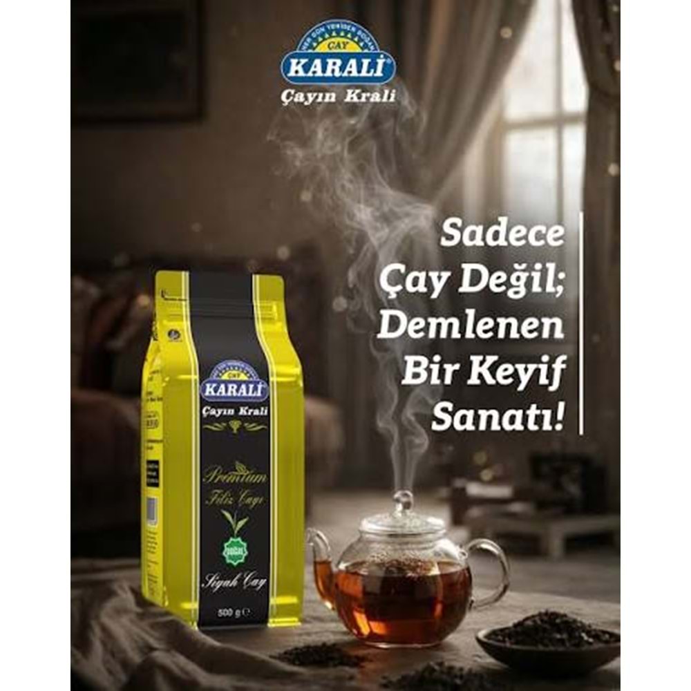 KARALİ PREMİUM FİLİZ SİYAH ÇAY 500 GR